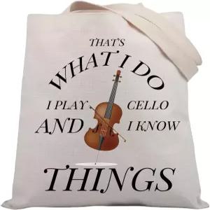 BDPWSS 첼로 선물 음악 토트백 뮤지션 그게 내가 하는 일이야 연주하고 아는 것들 웃긴 연주자