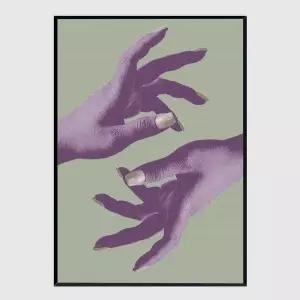 [콩심팥심]포인트 슬림액자 Reaching No 01 A3사이즈