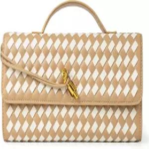 여성용 조린 직조 지갑 클러치 가죽 핸드백 크로스바디 가방 공식 이브닝 백