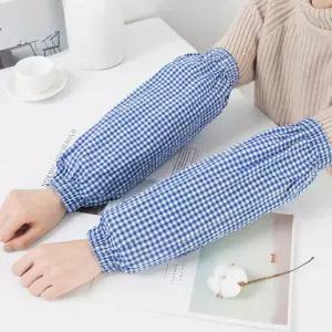 체크 코튼 작업용 오염방지 팔토시 암워머 4계절용 RWu6+7mut