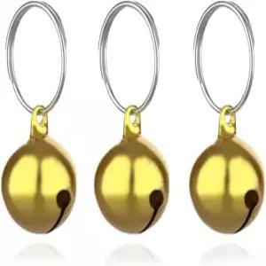 스카이피아 원형 도그벨 개 애완용 펜던트 목걸이용 분실 방지 훈련용 3종 액세서리 1/2인치 골드에 적합