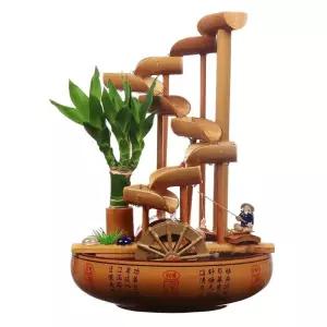 실내 분수대 인공 폭포 인테리어 장식 사무실 가습기 거실 장식품 조경