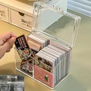 [문구/오피스] 명함 카드 수납함 포카보관함 투명 케이스