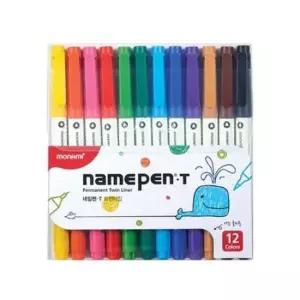 [문구/오피스] 모나미 네임펜 트윈 굵기 12컬러 고급 한국 젤 잉크