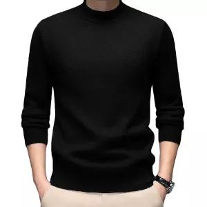 인기 남성 반목 목폴라 니트 스웨터 간절기 티셔츠 lQj6+8Xkl