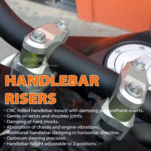 바이크 오토바이 핸들바 라이저 마운트 바 조절 가능 프로그레시브 댐퍼 690 듀크 790 890 1190 ADV 슈퍼