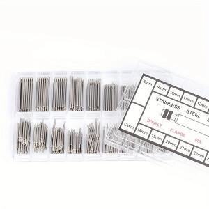 270개/세트 스테인리스 스틸 스프링 바 직경 1.5mm/1.8mm 길이 8mm - 25mm/6mm 23mm 시계줄 스트랩 스트랩