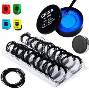 시계 수리 도구 1 상자 케이스 고무 방수 O-링 내유성 바닥 커버 가스켓 0.5/0.6mm 씰