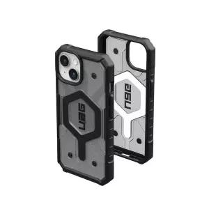 URBAN ARMOR GEAR UAG 아이폰 15 플러스 케이스 6.7인치 패스파인더 투명 애쉬/블랙 내장 자석 MagSafe 충