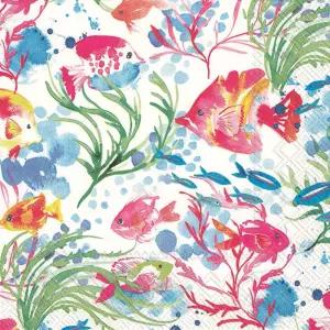 IHR 이상적인 홈레인지 칵테일 냅킨 일회용 3겹 종이 파티 팩 5인치 x 카리브해 20개들이