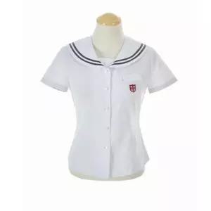 [SBD] 화이트 교복몰 블라우스 그레이 두줄카라 숭의여중