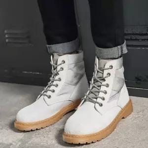 웰트화 사막화 남자 발목 레이스업부츠 남성 앵클워커 웰트화