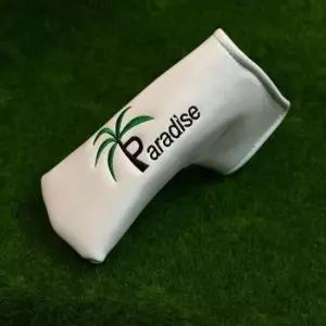 파라다이스 헤드커버 화이트 일자형 퍼터커버 TA3796051