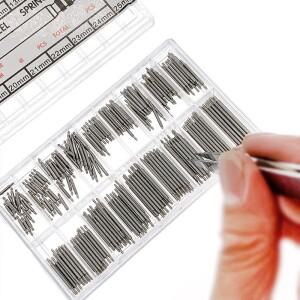 270개/세트 스테인리스 스틸 스프링 바 직경 1.5mm/1.8mm 길이 8mm - 25mm/6mm 23mm 시계줄 스트랩 스트랩