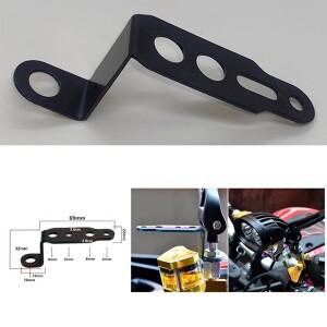 1개 바이크 오토바이 LED 헤드라이트 브래킷 백미러 램프 스포트라이트 확장 홀더 전동바이크 스쿠터 액세