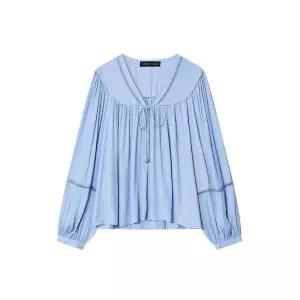 여성용 스트라이프 셔츠 가을 긴팔 슬림핏 상의 KS3