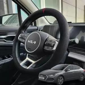 [CAR] 순정형 아반떼 AD 핸들열선 핸들커버 블랙 스웨이드