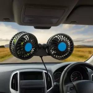 [CAR] 각도조절 차량용 카선풍기 선풍기 트윈팬 흡착식