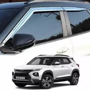 [CAR] 트레일블 창문 썬바이져 몰딩 빗물받이 크롬 자동차