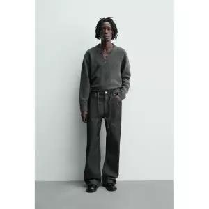 ZARA 자라 진 RELAXED FLARE 핏 - 블랙 126230