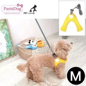 [반려] 리드줄세트 매쉬하네스 촘촘 옐로우 M