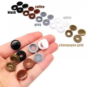 50피스 플라스틱 셀프 태핑 나사 볼트 네일 너트 장식 캡 보호 커버 가구 자동차에 대 한 접이식 힌지 숨기