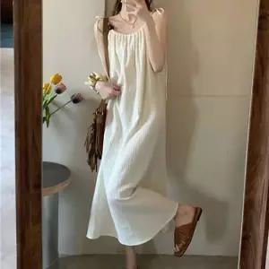 여름 끈나시 데일리 주름 편한 원피스