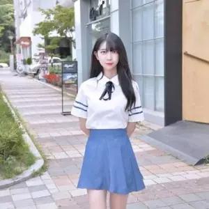 교복몰 반팔 세라복 교복 세트 일본교복 데님 하늘하