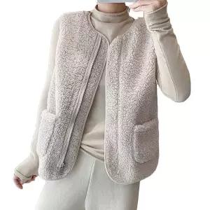 겨울 데일리 양털 베스트 여자 신상 지퍼 조끼 ZJK6+4TMX