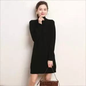 미디원피스 이너 베이직 반목니트 겨울 여자 4컬러