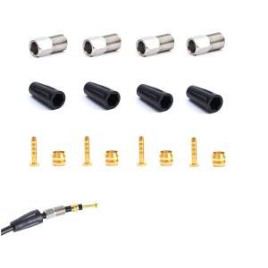 BH59 BH90 AVID SRAM 마구라 호스 포함된 슬리브 커버 철조망 4세트 너트 BH90용 키트 고무 피팅이 브레이크 디스크 황동 유압 호환되는 올리브