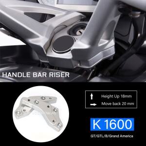 BMW 호환 K1600B K B GT GA 그랜드 아메리카 바이크 오토바이 핸들 바 클램프 확장 어댑터 용 라이저