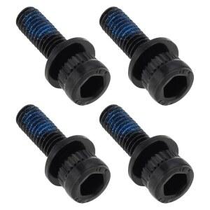 Be In Your Mind 4Pcs M6x18mm 어댑터 길이 유압 블랙 브레이크 볼트 디스크 캘리퍼 MTB 25mm 자전거