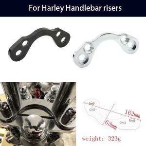 바이크 오토바이 스프링거 핸들바 트리 어댑터 탑 클램프 4.75인치에서 3.5인치로 높이 조절 가능 라이저