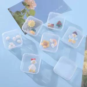 선물 악세사리 미니 투명 사각 케이스 보관함 수납함 YcM2+9wMR