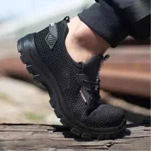 남성 가벼운 초경량 안전화 통기성 강철판 내장 보호 안전화 초경량안전화 경량안전화