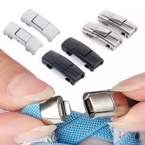 무매듭 신발끈 버클 2P 운동화끈 고정클립 연결고리 FrV1+2AWm