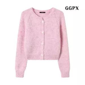 [GGPX] 러블리 앙고라 크롭 니트 가디건 (GPDCK040D)