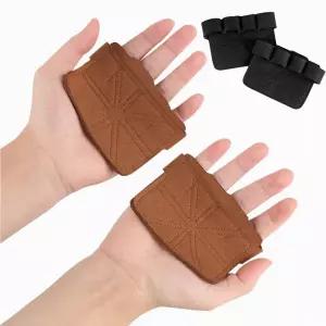 스퀘어 가죽 손바닥 보호대 좌우 1세트 헬스 장갑 bJD9+9YaU