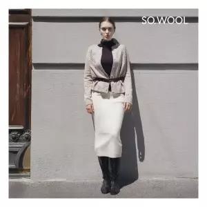 쏘울 25FW 자수 캐시 라운드넥 가디건 [런칭 가격 139,900원]