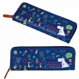 무민 캐릭터 봉제 필통 (네이비)