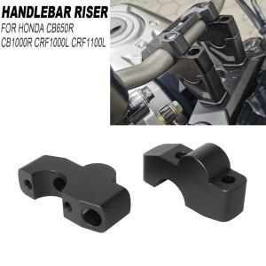 블랙 바이크 오토바이 알루미늄 핸들 바 라이저 클램프  혼다 호환 CB650R CB1000R CRF1000L 에 적합  2 개