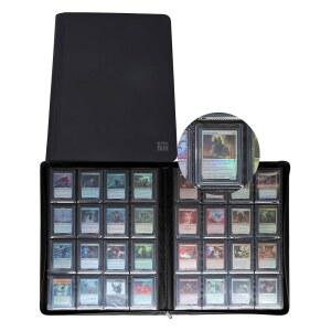 리튼 16 포켓 탑 로더 바인더 640 3인치 x 4인치 로더용 슬리브가 있는 보유