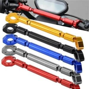 바이크 오토바이 핸들 바 그립 조정 가능 크로스바 밸런스 브래킷 레귤레이터 스티어링 휠 강화 22mm 교체