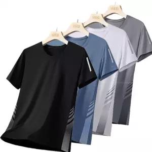 남자 티셔츠 반팔 아이스 쿨 러닝 발팔티 상의