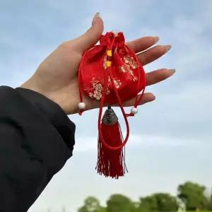 미니 복주머니 레드