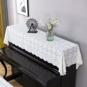 레이스 피아노 덮개 먼지커버 오염방지 90 x 200cm 레이스커버 레이스덮개 피아노커버 장식커버