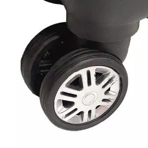 실리콘 캐리어 바퀴 커버 블랙 8p 캐스터슈즈 저소음커버 보호커버