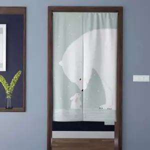 압축봉 패브릭 도어 가리개 커튼 소형 행거가리개 가림막커튼 문가리개 가림막 중문커튼