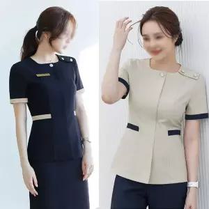 유니폼 반팔 세트 근무복 데스크 성형외과 피부과 간호사